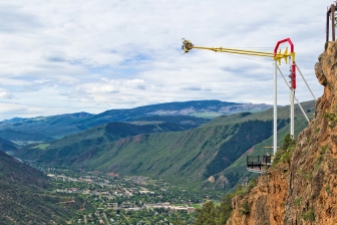 Nope... nope... well, maybe. The Glenwood Swing slings you out over 1300 feet of air space above the Colorado River.